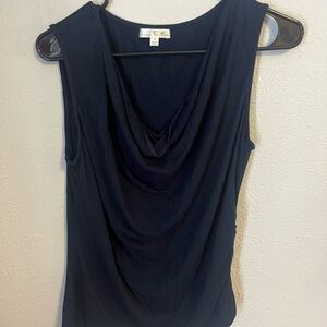 Navy Blue Sleeveless Top
